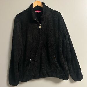Lisa Rinna Collection Black Teddy Jacket